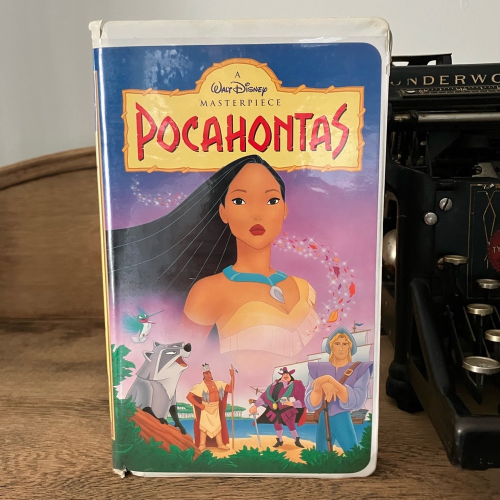 Disney Pocahontas VHS with Purple and Blue Cover